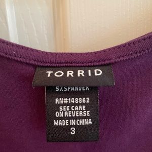 Torrid cold shoulder tunic